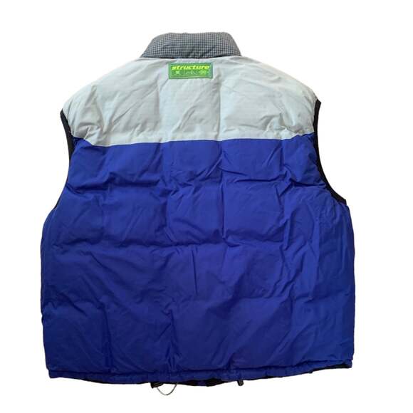 Structure Sports reversible puffer jacket men’s size XL blue black - Picture 2 of 7